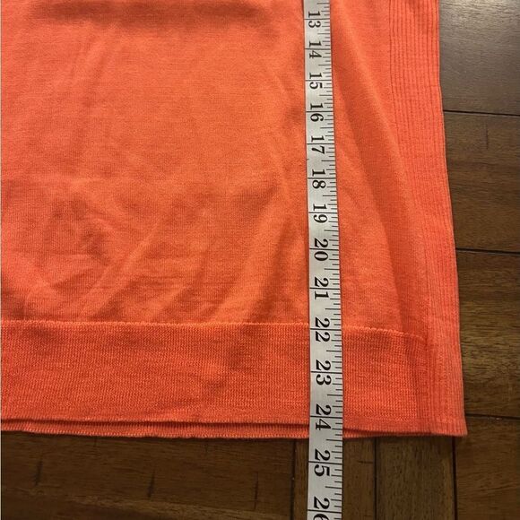 J. Crew Orange Merino Wool Blend Lightweight Crewneck Sweater Size Small - Picture 4 of 6